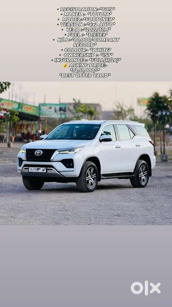 Toyota Fortuner 4x2 At 2.8 Diesel, 2022, Diesel