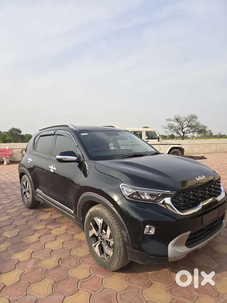 2021 Kia Sonet Htx Diesel (black)  1st Owner  Sunroof
