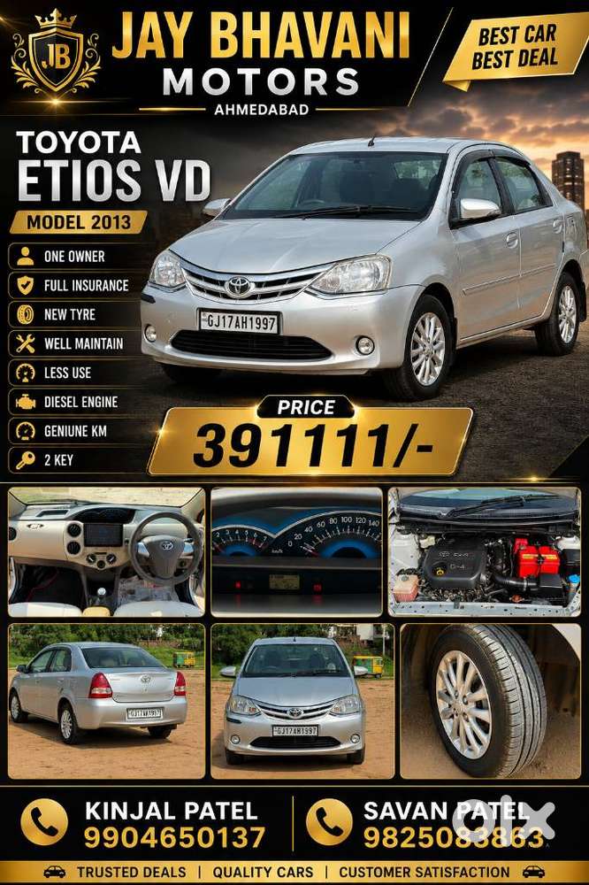 Toyota Etios Vd Sp, 2013, Diesel