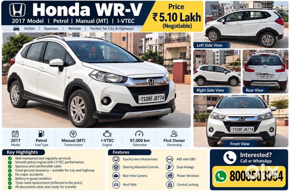 Honda Wr-v 2017 Petrol