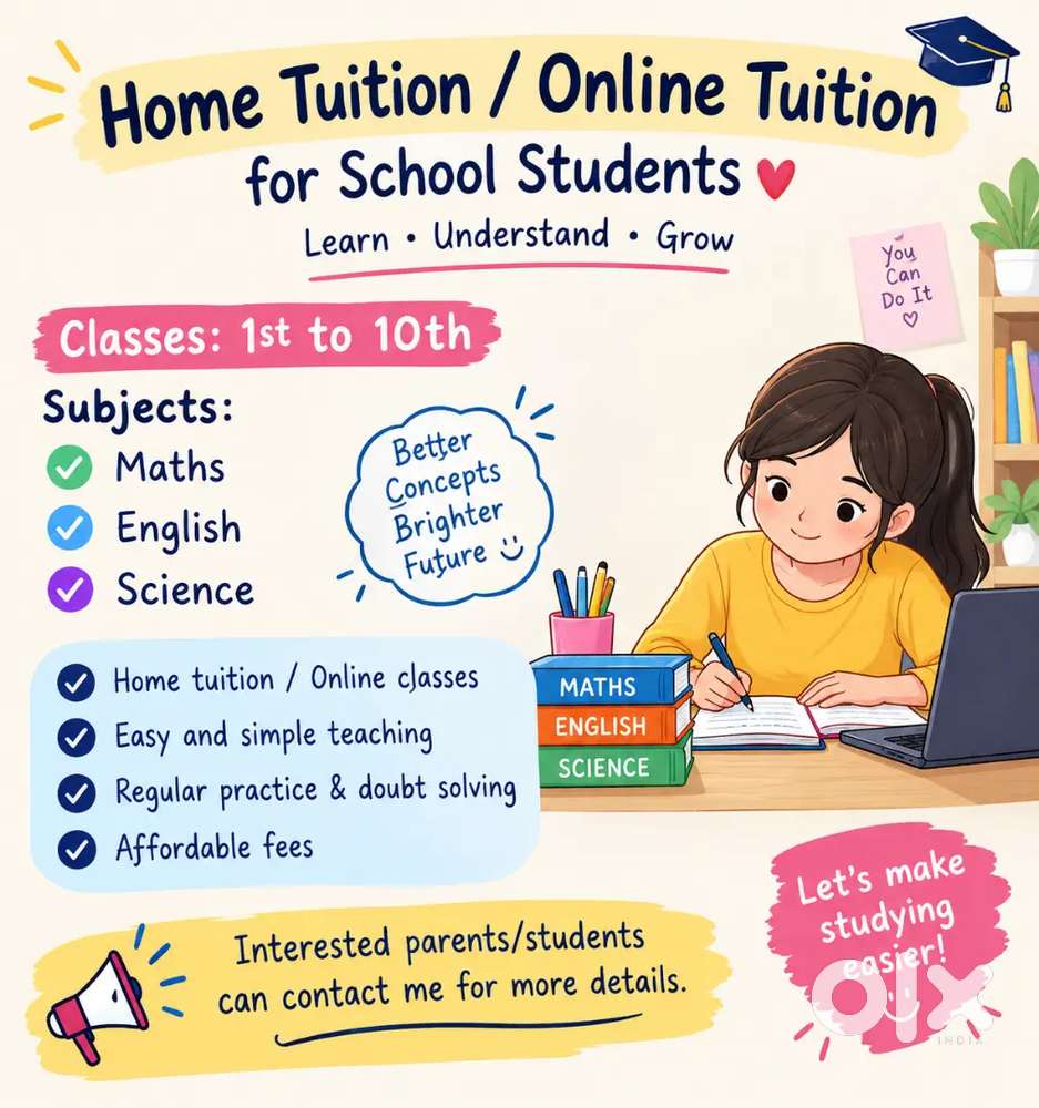 Home Tuition / Online Tuition for School Students