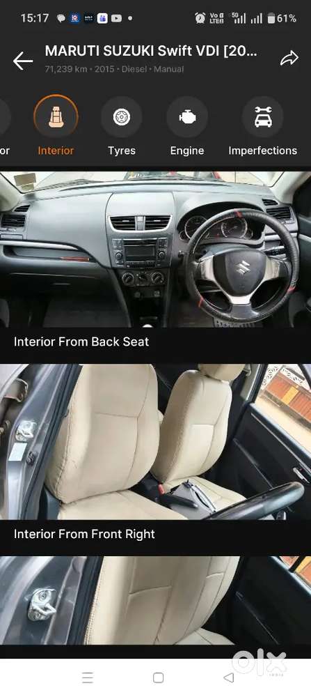 Good Condition 2015 Swift Vdi