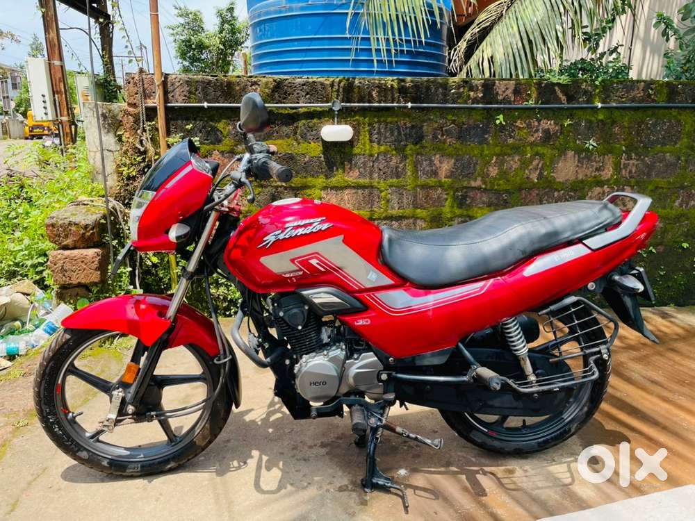 Splendor Motorcycle Hero Super Splendor Bike Red Colour Hero
