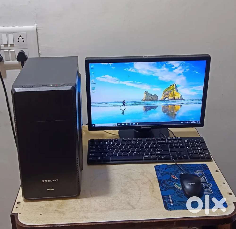 Windows 10 Desktop PC | 8GB RAM | SSD+HDD | Monitor + Keyboard & Mouse ...