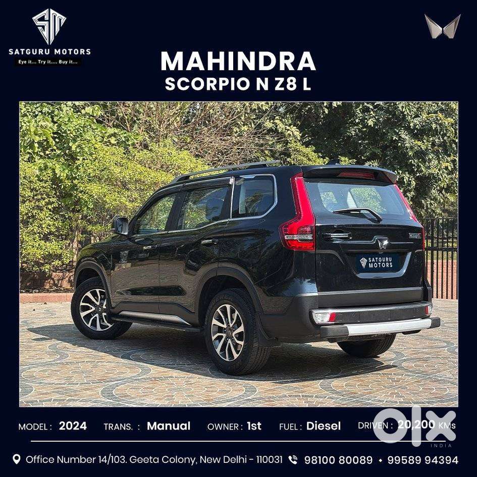 Mahindra Scorpio N Z8 L Diesel Mt 2wd 7 Str, 2024, Diesel