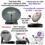 AIRTEL DTH ! TATÀ ! SUNDIRECT ! PLÀY ! DISHTV ! VIDEOCON D2H ! LED TV