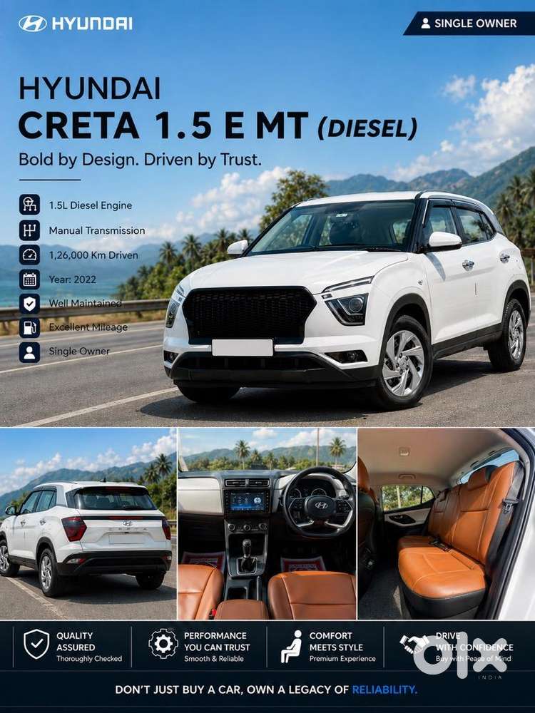 Hyundai Creta Facelift 2022 Diesel Well Maintained