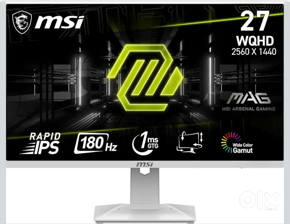MSI MAG 274QRFW 27 2K QHD 180Hz Gaming Monitor | White Edition