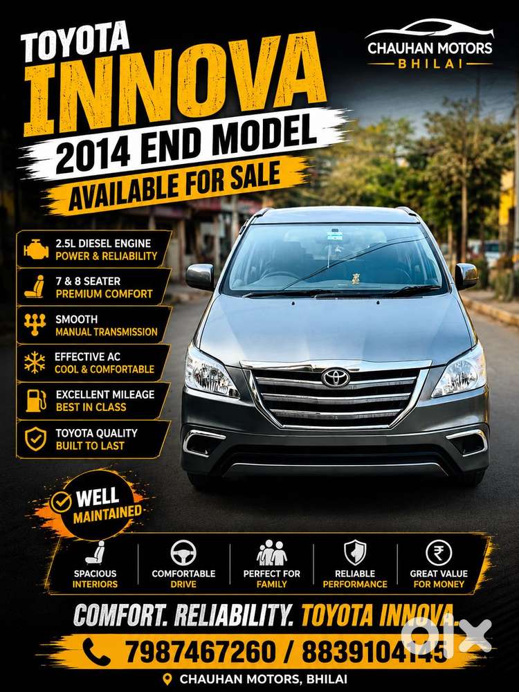 Toyota Innova 2.5 Gx 8 Seater Limited Edition, 2014, Diesel