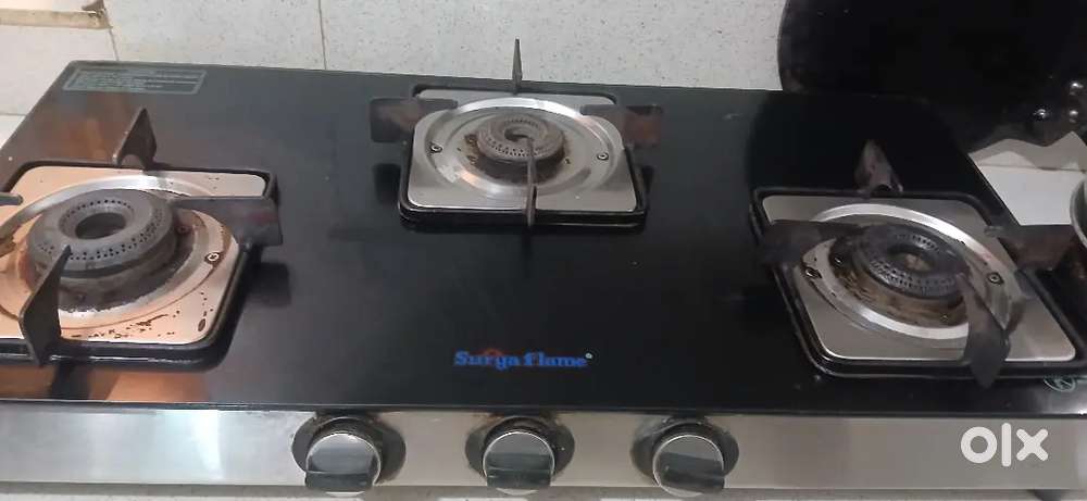 3 burner gas stove