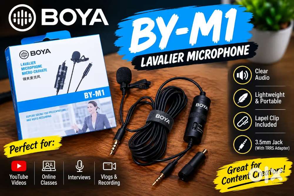 BOYA BY-M1 Wired Lavalier Microphone