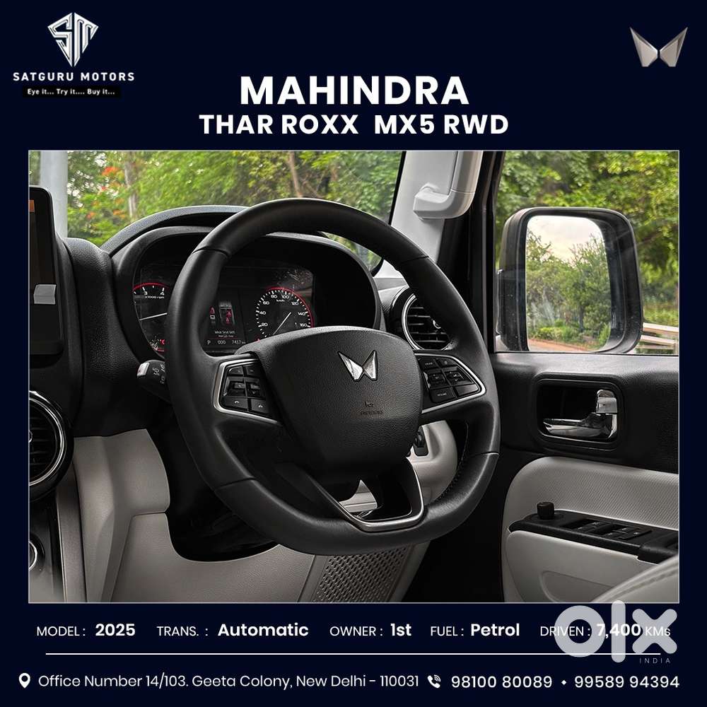 Mahindra Thar Roxx Mx5 Petrol At 2wd, 2025, Petrol