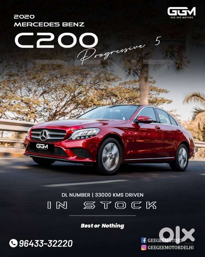 Mercedes-benz C-class C 200 Progressive, 2020, Petrol