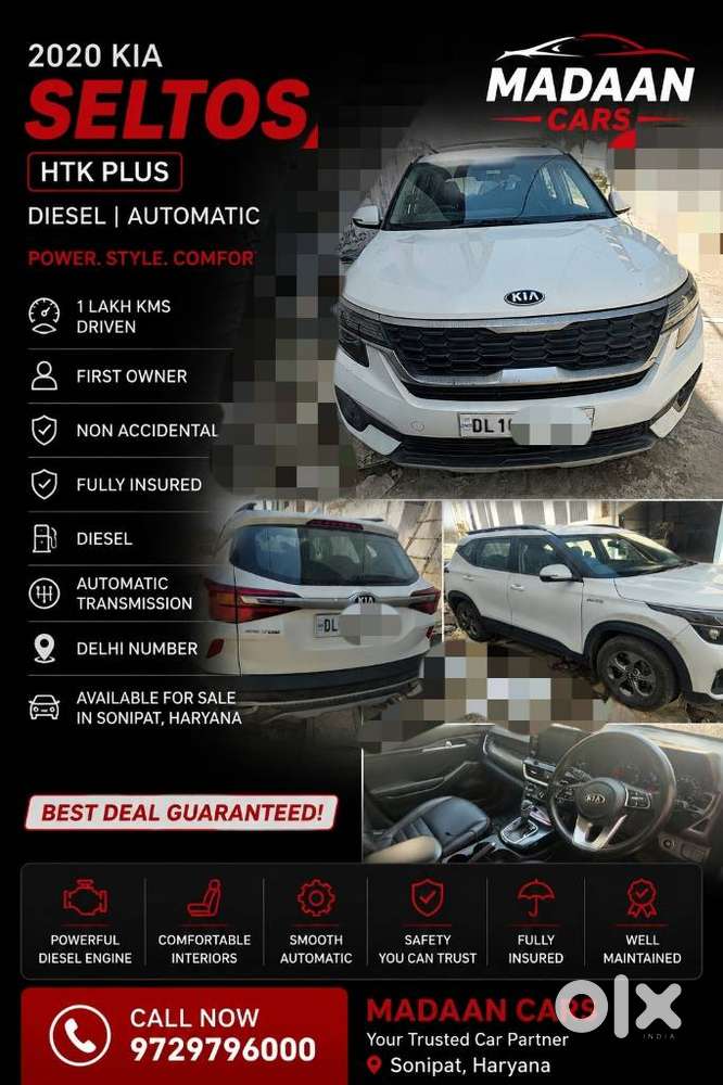 Kia Seltos Htk Plus D, 2020, Diesel