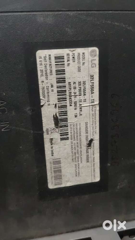 LG TV non repairing