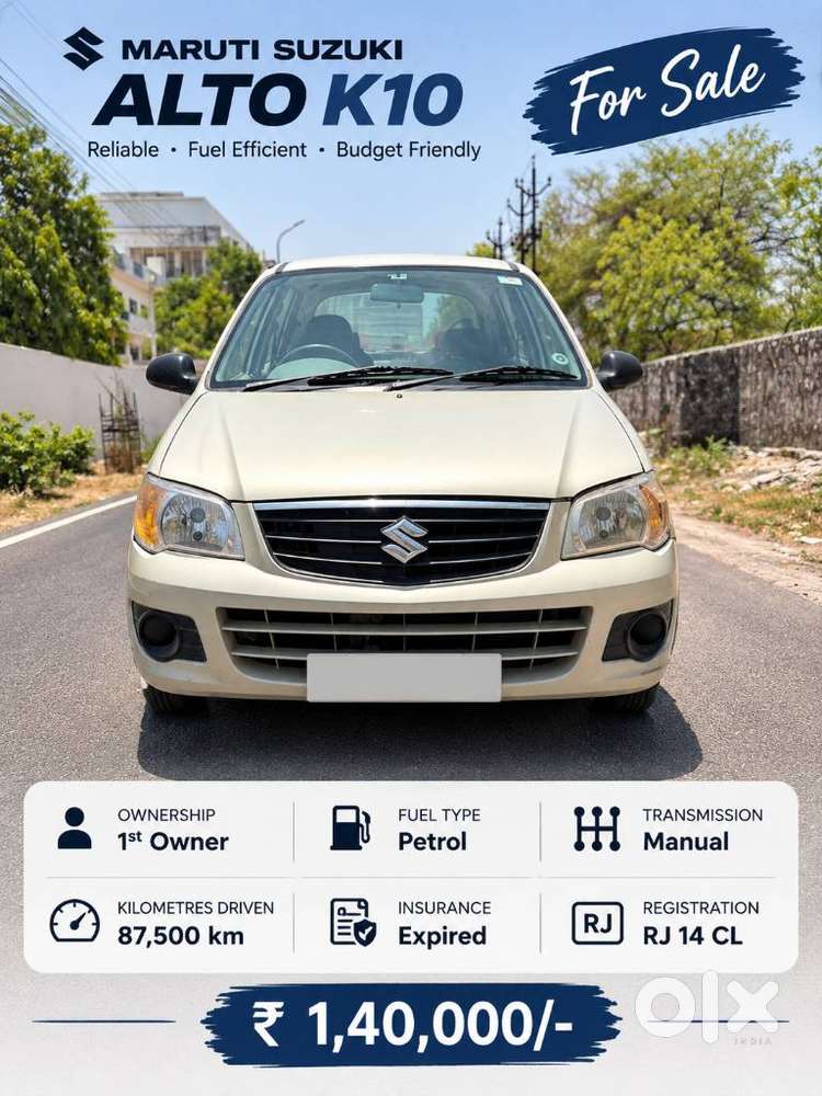 Maruti Suzuki Alto K10 1.0 Vxi, 2010, Lpg