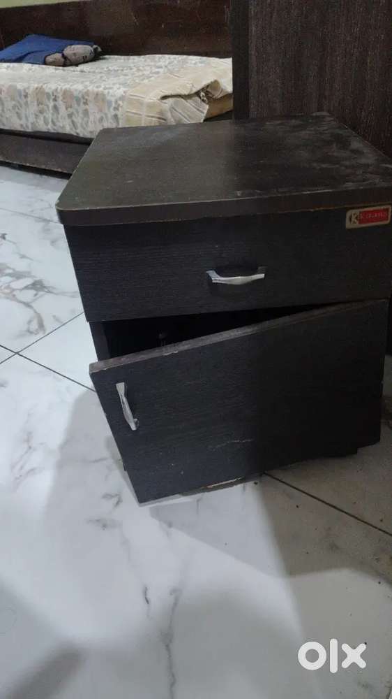 Wooden sofa  and cupboard with matching side drawer