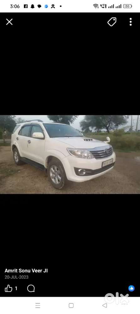 Toyota Fortuner Legender 2010 Diesel 120000 Km Driven