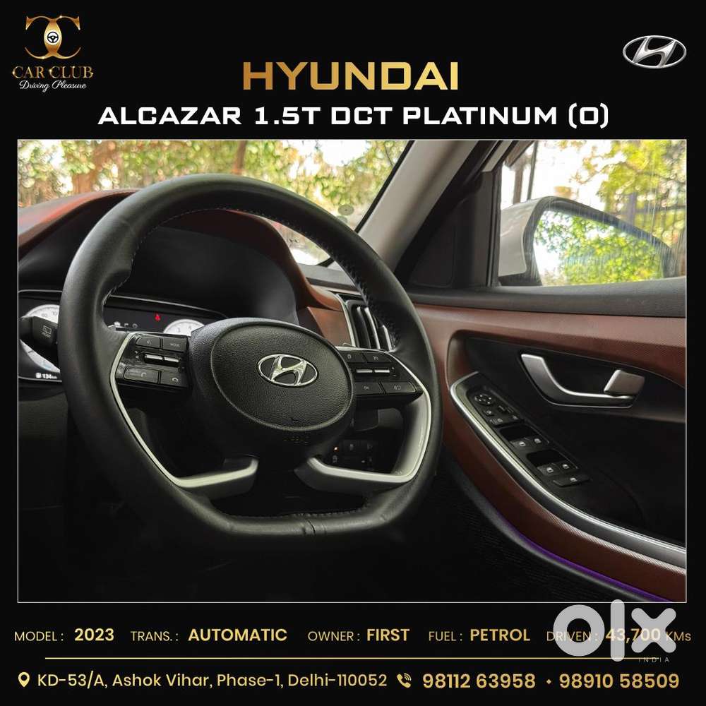 Hyundai Alcazar Platinum (o) 7 Str 1.5 Petrol Dct, 2023, Petrol