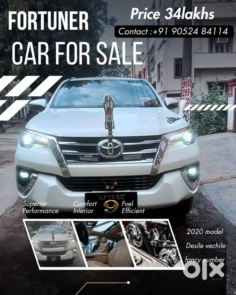 Toyota Fortuner 2020 Diesel 70000 Km Driven