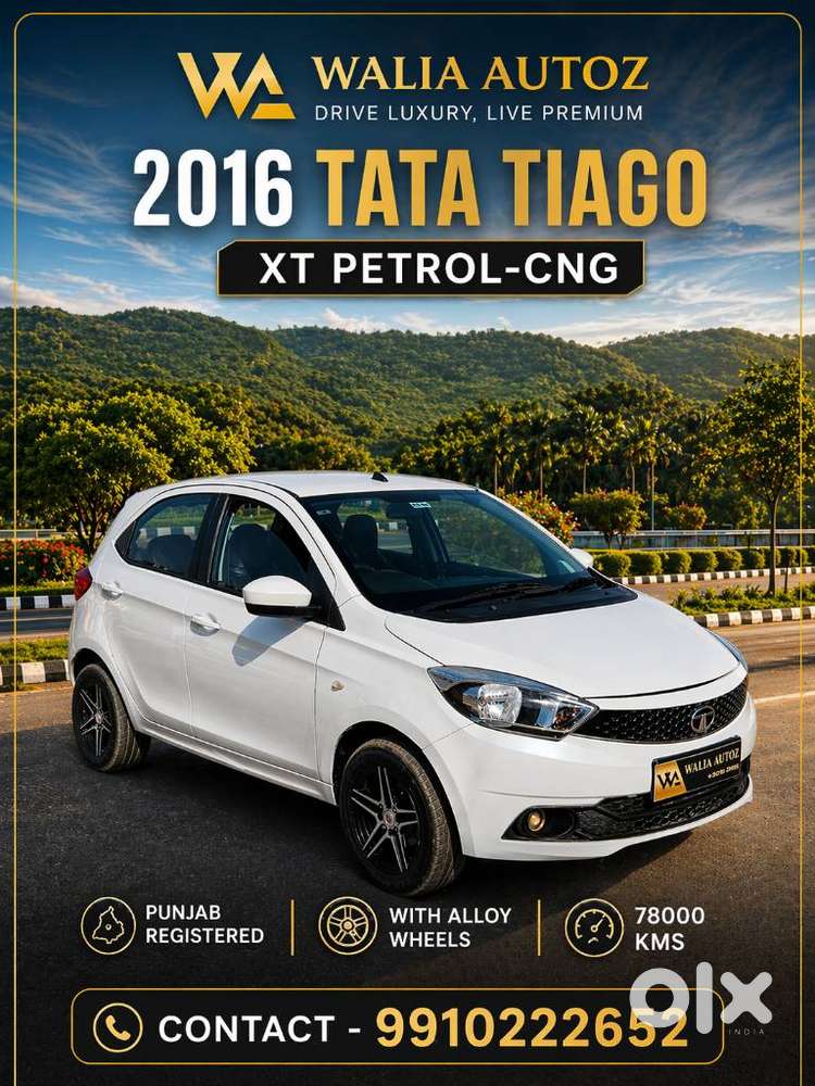Tata Tiago 1.2 Revotron Xt, 2016, Cng & Hybrids