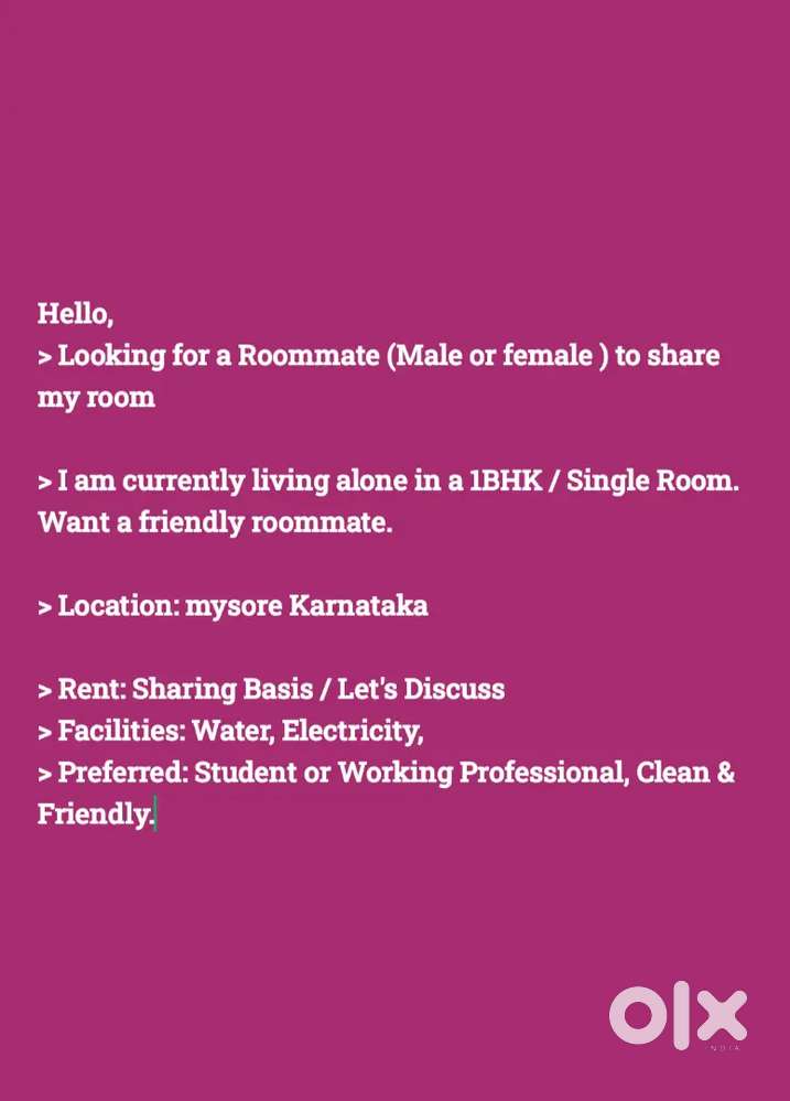 Room rent for students