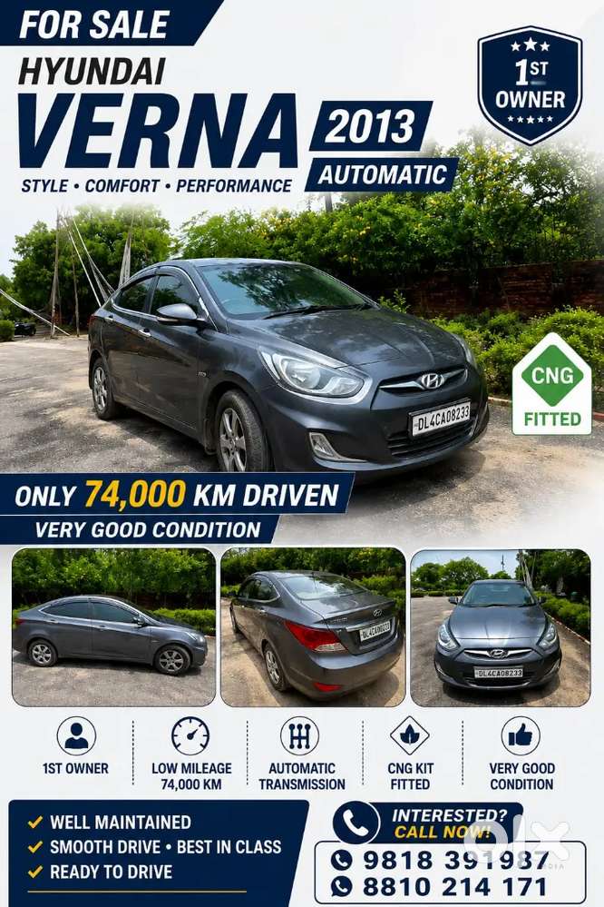 Hyundai Verna 1.6 Automatic 2013 Cng