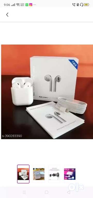 I 12 white tws in a ear .headphone earphone wireless earbuds ipod