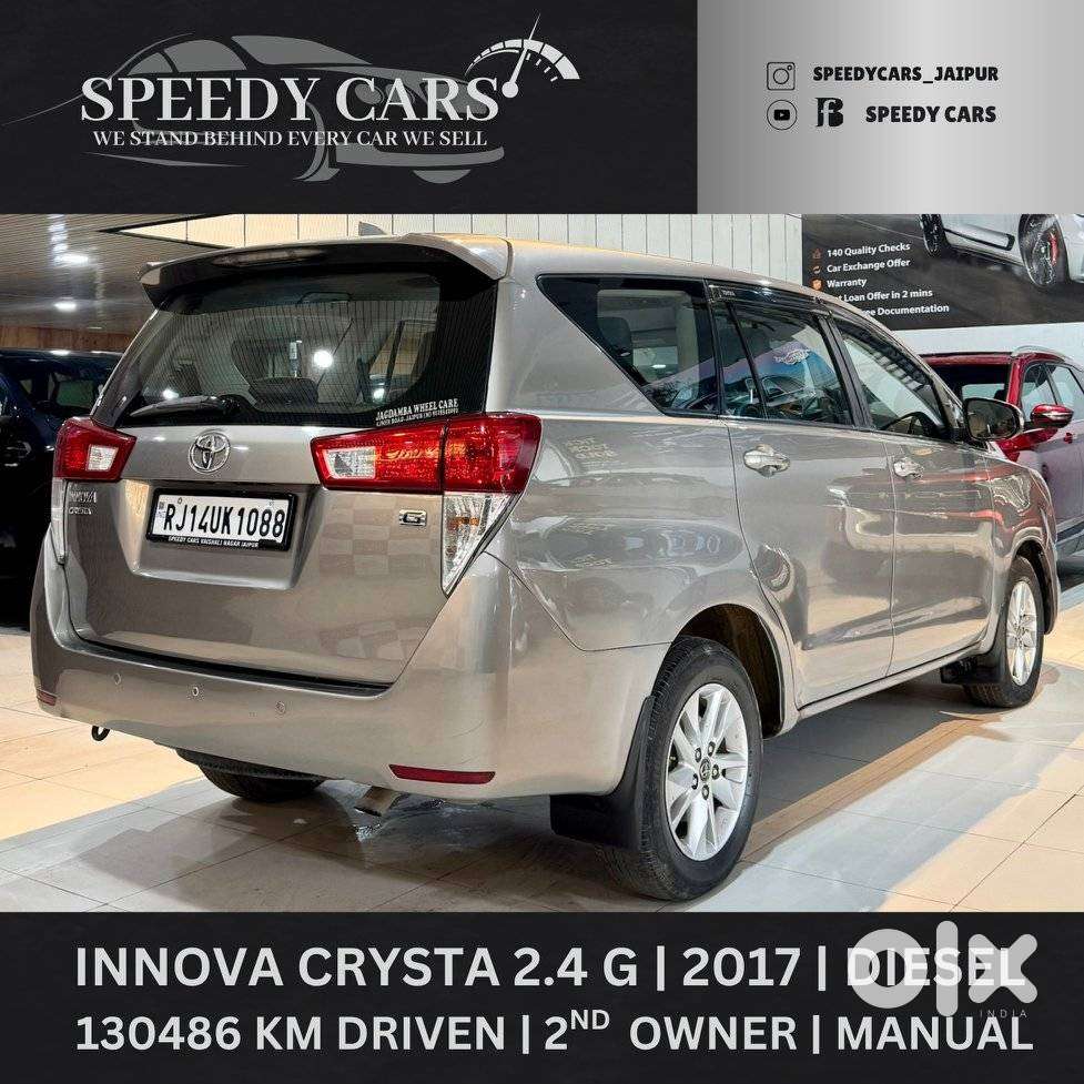 Toyota Innova Crysta 2.4 G Mt, 2017, Diesel