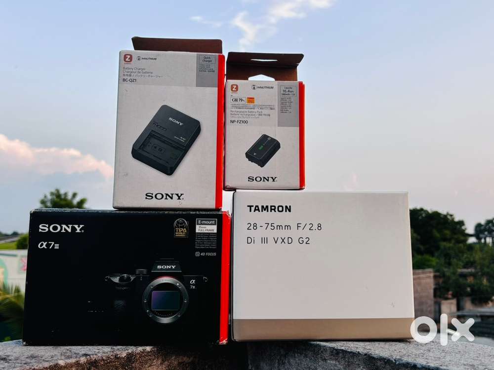 Used sony 7R3 sell. No bill Body          Lens ki warranty available
