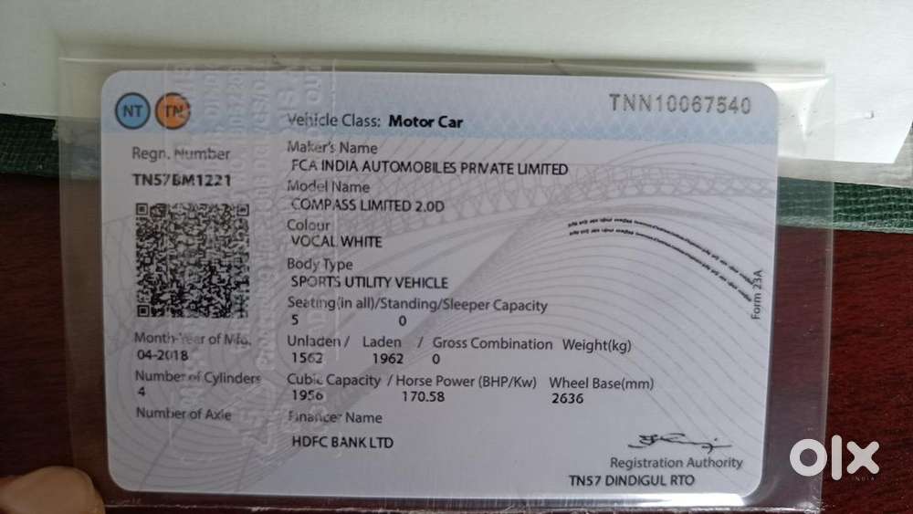 Jeep Compass 2018 Diesel 171000 Km Driven