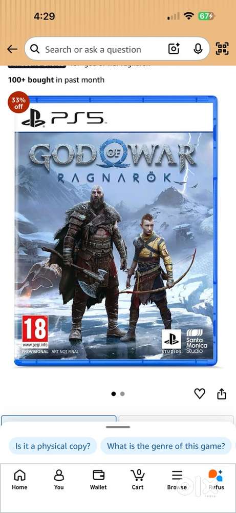 PS5 Game. GOD of WAR Ragnork