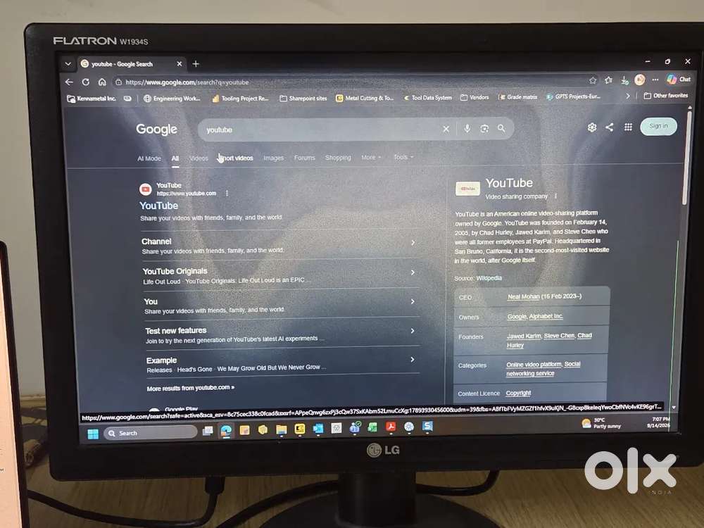 Discolored LG monitor for throwaway price