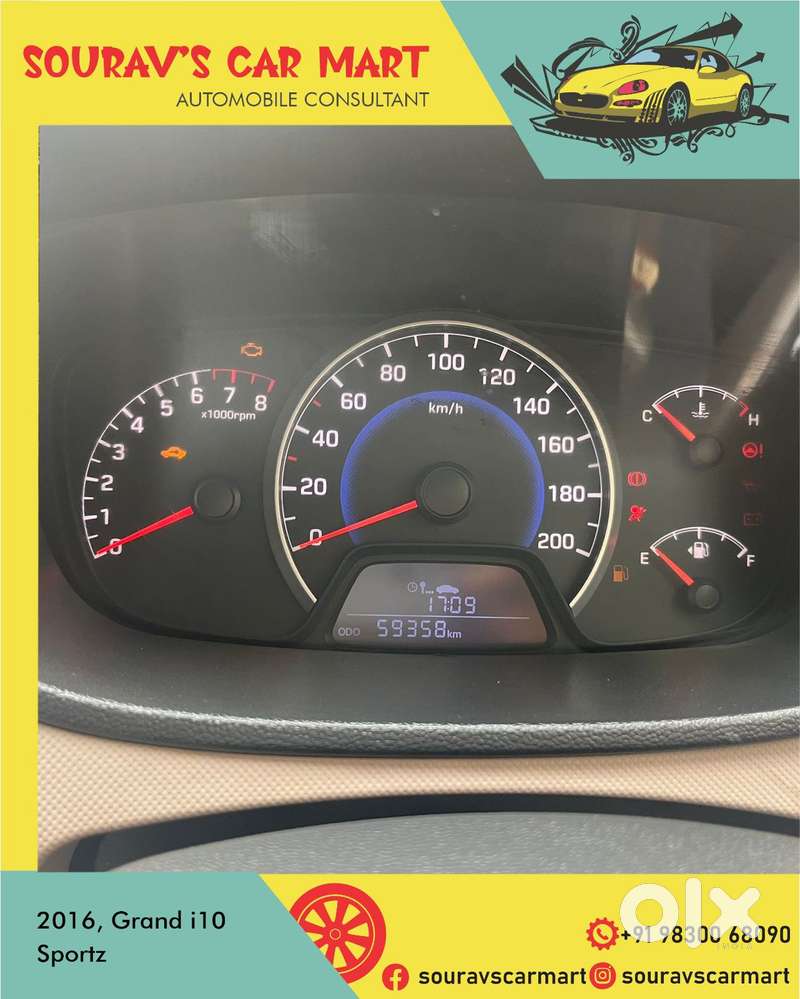 Hyundai Grand I10 2013-2016 Sportz, 2016, Petrol