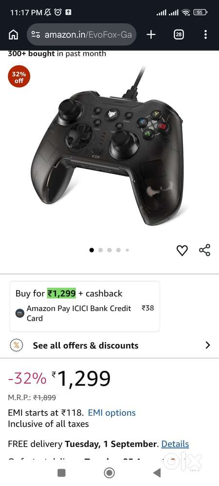 Evafox gaming remote