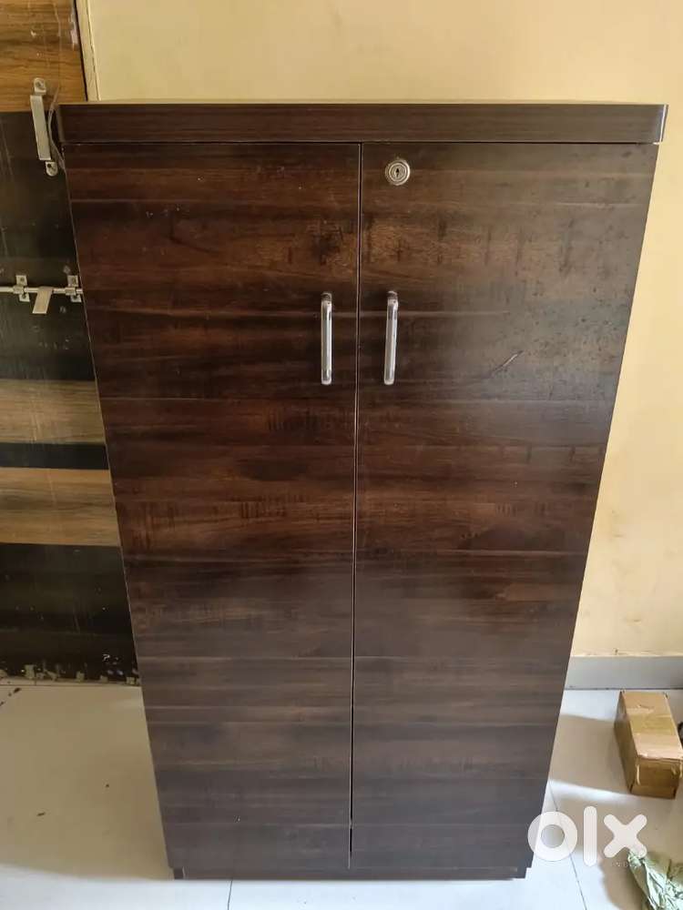 Dark Brown Wooden Storage Cupboard