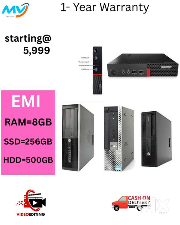 Desktop Laptop CPU Full Set i3-i5-i7 Available @ Low Price