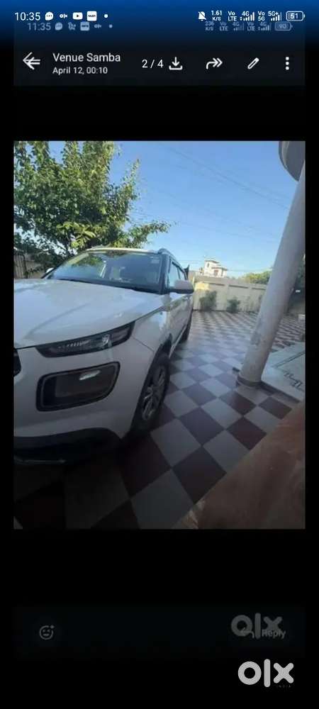 Hyundai Venue Petrol 2021 With Alloy Wheels 16 Inch Tyres, Led Screen