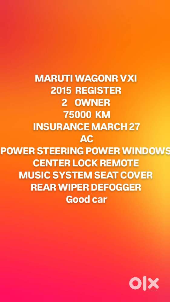 Maruti Suzuki Wagon R Vxi, 2015, Petrol
