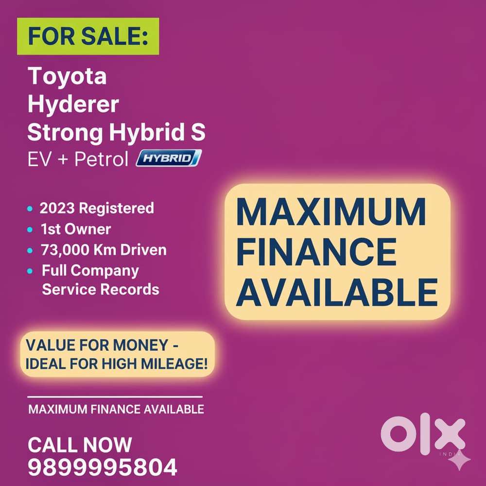 Toyota Urban Cruiser Hyryder 1.5 S Hybrid, 2022, Electric