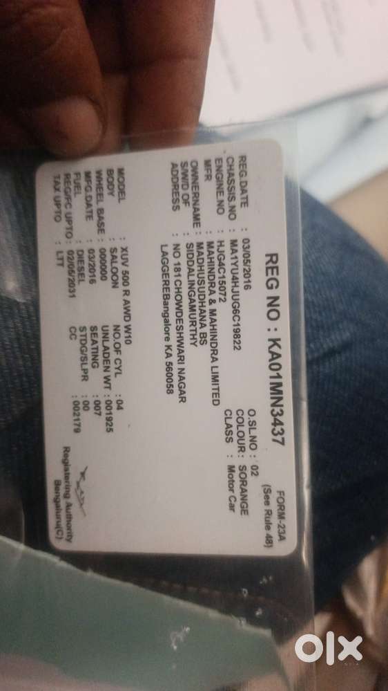 Mahindra Xuv500 W10 Awd, 2016, Diesel