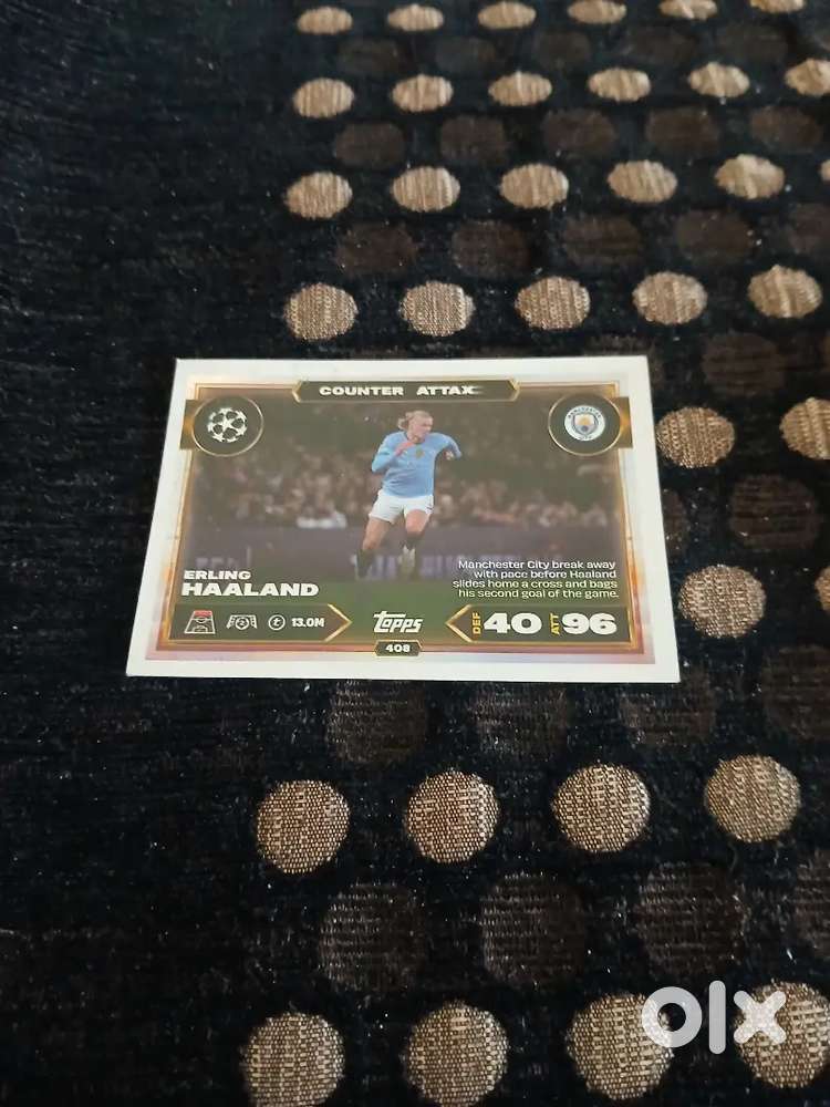 MATCH ATTAX  ERLING HALLAND COUNTER ATTAX CARD