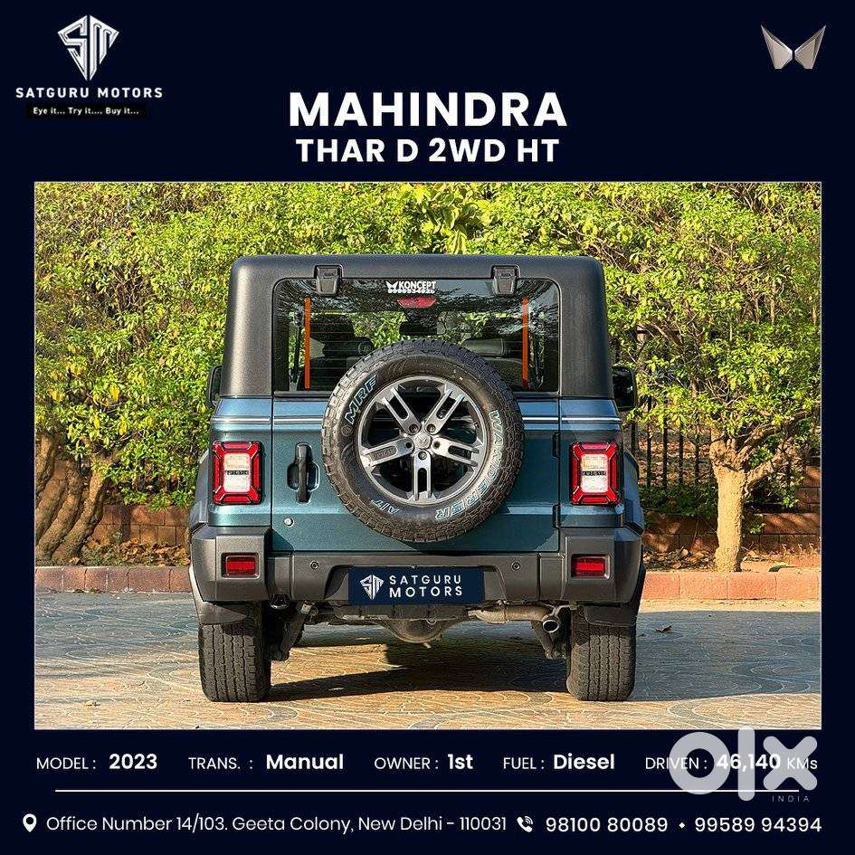 Mahindra Thar Lx Hard Top Diesel Mt Rwd, 2023, Diesel
