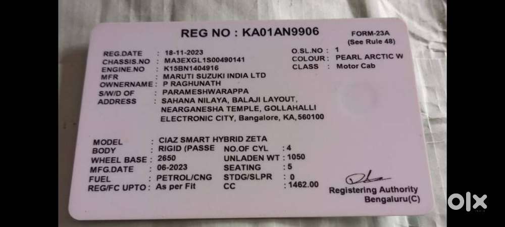 Maruti Suzuki Ciaz 1.5 Alpha Shvs Petrol, 2023, Cng & Hybrids