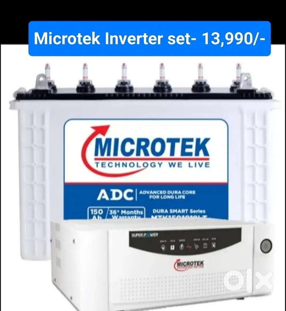 Microtek inverter battery set