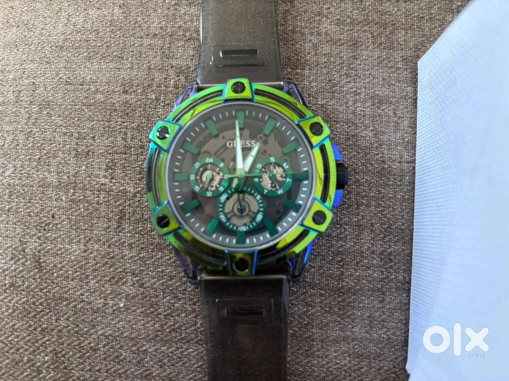 Guess Trend automatic chrome watch