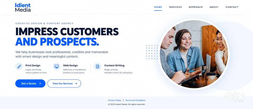 Website Design Services for Shops & Small Businesses @ ₹5000