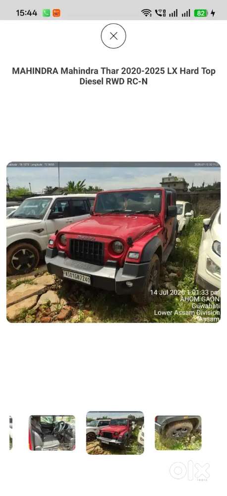 Mahindra Thar.e Diesel 2024 Bank Seized Car