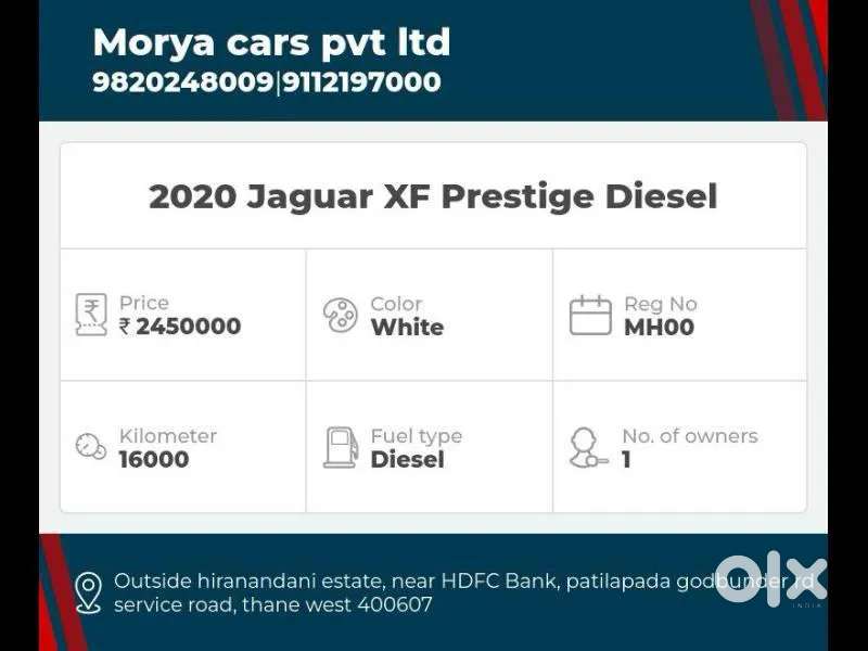 Jaguar Xf 2.0 Diesel Prestige, 2020, Diesel