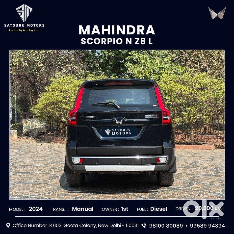 Mahindra Scorpio N Z8 L Diesel Mt 2wd 7 Str, 2024, Diesel